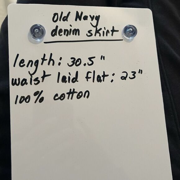 Old Navy Denim High Rise Secret Smooth Pockets Midi Skirt Plus Size 24 3XL - Picture 12 of 13